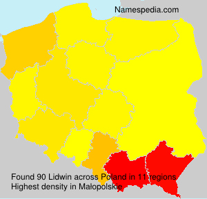 Surname Lidwin in Poland Surname Lidwin in Poland