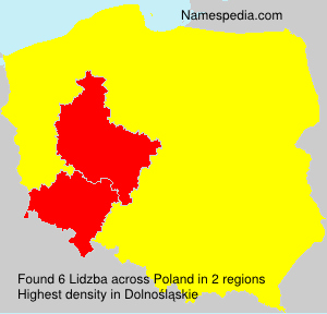 Surname Lidzba in Poland Surname Lidzba in Poland