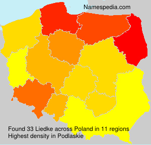 Surname Liedke in Poland Surname Liedke in Poland