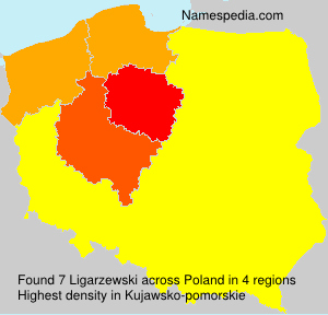 Surname Ligarzewski in Poland Surname Ligarzewski in Poland