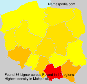Surname Lignar in Poland Surname Lignar in Poland