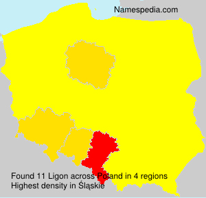 Surname Ligon in Poland Surname Ligon in Poland