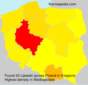 Surname Lijewski in Poland Surname Lijewski in Poland
