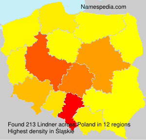 Surname Lindner in Poland Surname Lindner in Poland