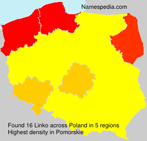 Surname Linko in Poland Surname Linko in Poland