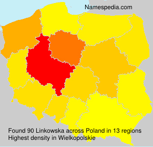 Surname Linkowska in Poland Surname Linkowska in Poland