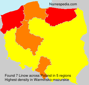 Surname Linow in Poland Surname Linow in Poland