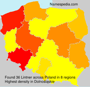 Surname Lintner in Poland Surname Lintner in Poland
