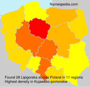 Surname Lipigorska in Poland Surname Lipigorska in Poland