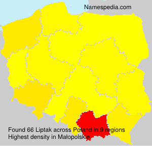 Surname Liptak in Poland Surname Liptak in Poland