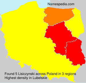 Surname Lisiczynski in Poland Surname Lisiczynski in Poland