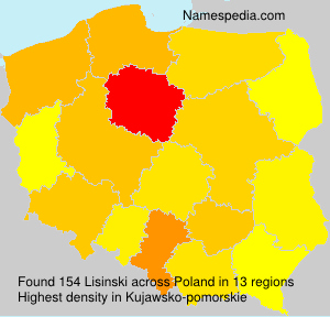 Surname Lisinski in Poland Surname Lisinski in Poland