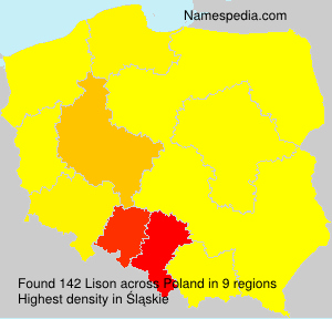 Surname Lison in Poland Surname Lison in Poland