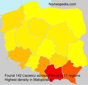 Surname Lisowicz in Poland Surname Lisowicz in Poland