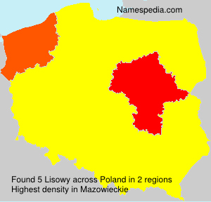Surname Lisowy in Poland