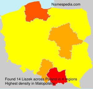 Surname Liszek in Poland Surname Liszek in Poland