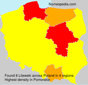 Surname Litewski in Poland Surname Litewski in Poland