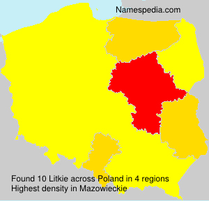 Surname Litkie in Poland Surname Litkie in Poland