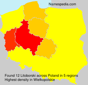 Surname Litoborski in Poland