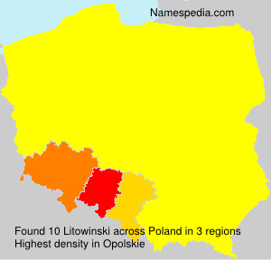 Surname Litowinski in Poland Surname Litowinski in Poland