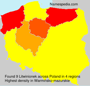Surname Litwinionek in Poland Surname Litwinionek in Poland