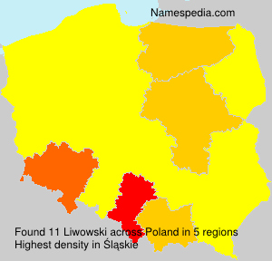 Surname Liwowski in Poland Surname Liwowski in Poland