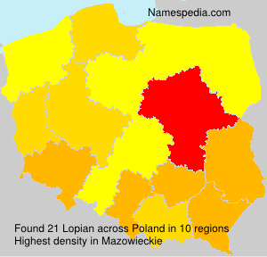 Surname Lopian in Poland Surname Lopian in Poland