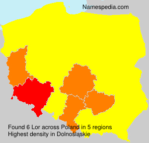 Surname Lor in Poland Surname Lor in Poland