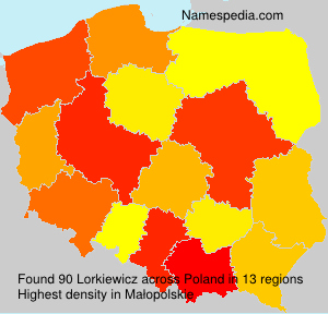 Surname Lorkiewicz in Poland Surname Lorkiewicz in Poland
