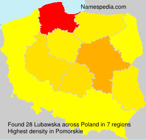 Surname Lubawska in Poland Surname Lubawska in Poland