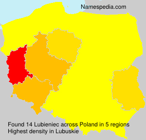 Surname Lubieniec in Poland Surname Lubieniec in Poland