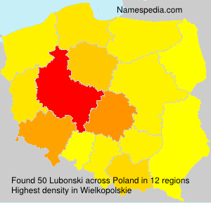 Surname Lubonski in Poland Surname Lubonski in Poland