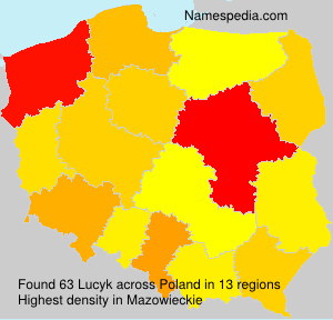Surname Lucyk in Poland Surname Lucyk in Poland
