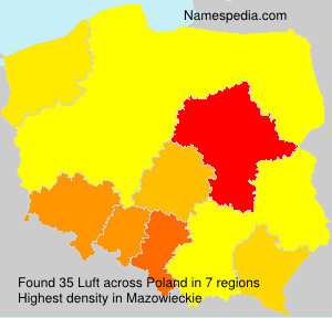 Surname Luft in Poland Surname Luft in Poland