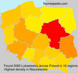 Surname Lukasiewicz in Poland Surname Lukasiewicz in Poland