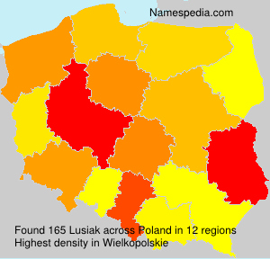 Surname Lusiak in Poland Surname Lusiak in Poland