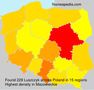 Surname Luszczyk in Poland Surname Luszczyk in Poland