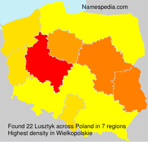 Surname Lusztyk in Poland Surname Lusztyk in Poland