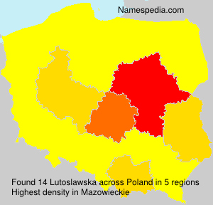 Surname Lutoslawska in Poland Surname Lutoslawska in Poland