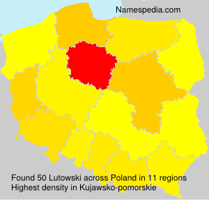Surname Lutowski in Poland Surname Lutowski in Poland