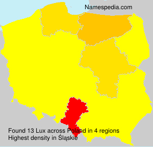 Surname Lux in Poland Surname Lux in Poland