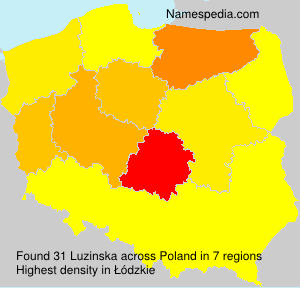 Surname Luzinska in Poland Surname Luzinska in Poland