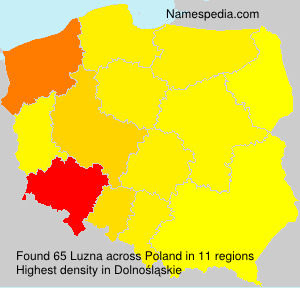 Surname Luzna in Poland