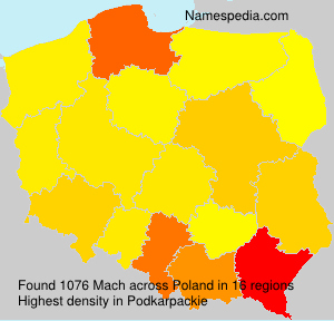 Surname Mach in Poland Surname Mach in Poland