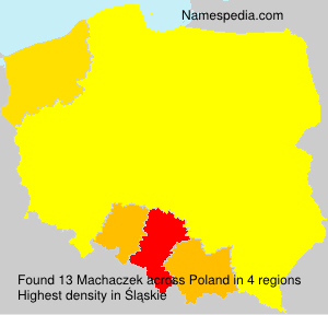 Surname Machaczek in Poland Surname Machaczek in Poland