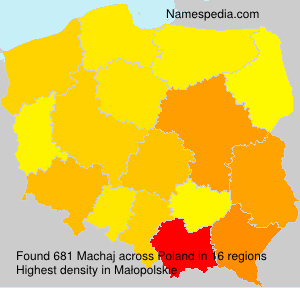 Surname Machaj in Poland Surname Machaj in Poland