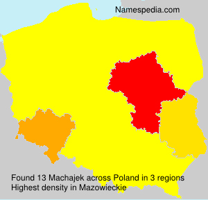 Surname Machajek in Poland Surname Machajek in Poland