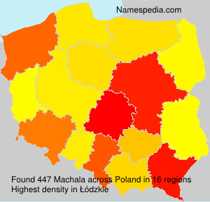 Surname Machala in Poland Surname Machala in Poland