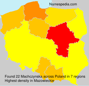 Surname Machczynska in Poland Surname Machczynska in Poland