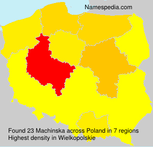 Surname Machinska in Poland